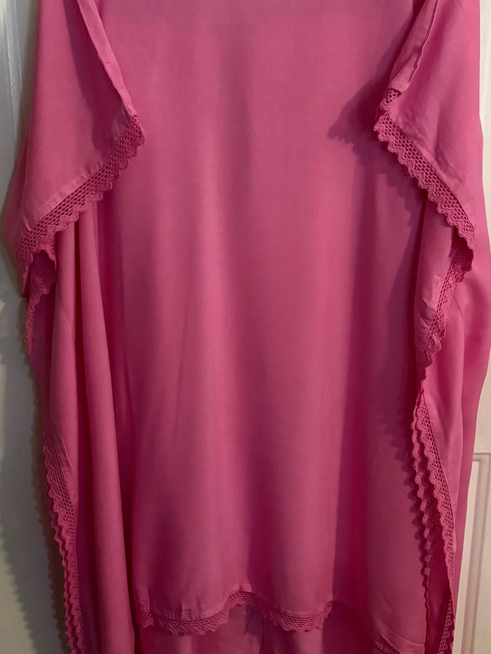 Fuchsia Embroidered Tunic & Wide Leg Pant Set - Picture 8 of 14